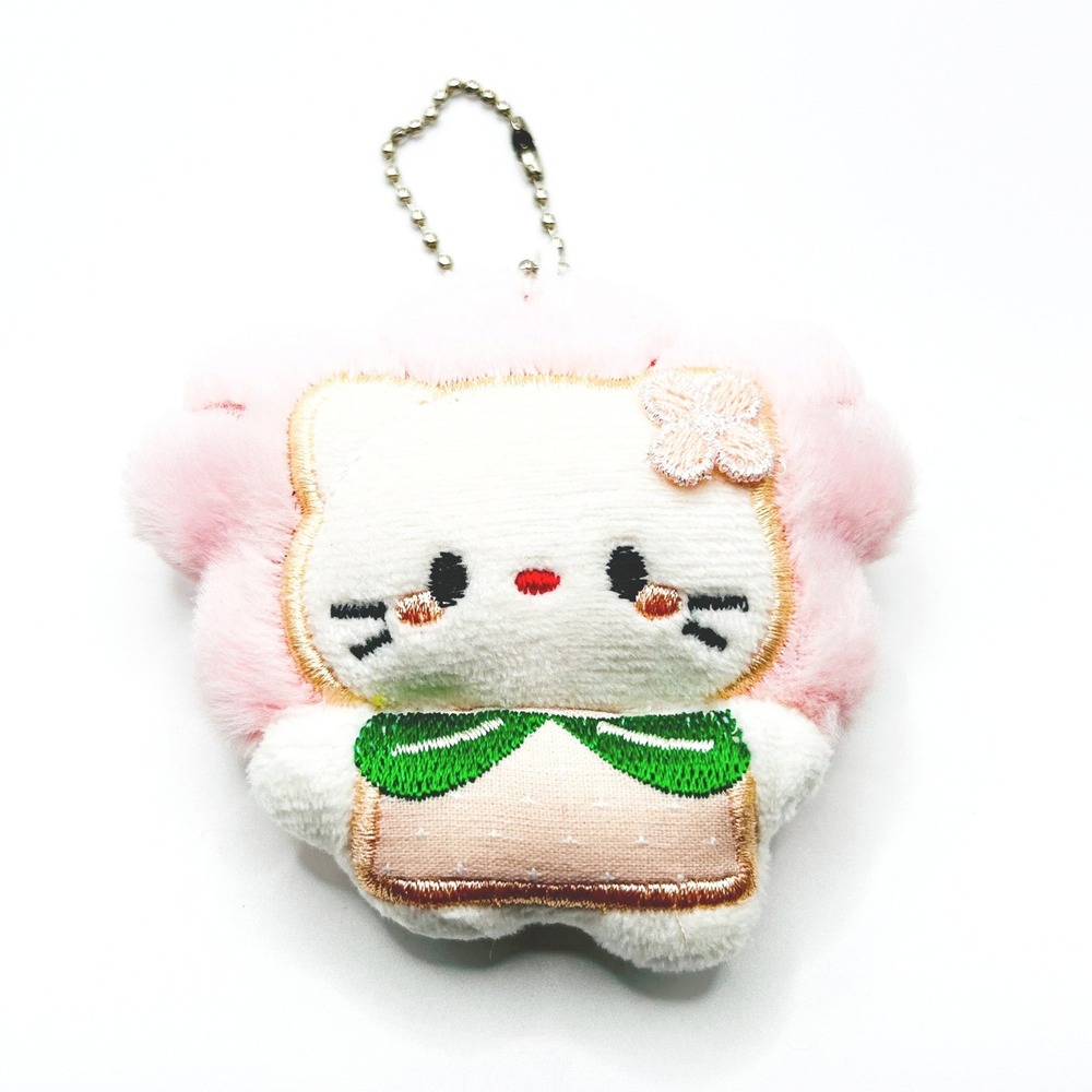 Hello Kitty Sanrio Plush Keychain Unisex Small Pink Sakura Cherry Blossom Mascot
